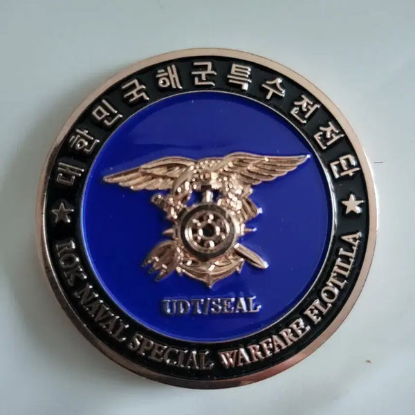 [BUNJANG] Naval Special Warfare Flotilla Commemorative Coin / 해군특수전전단 기념코인 부대코인 군대코인