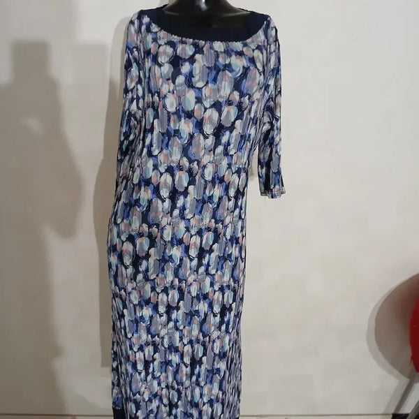 [BUNJANG] Pleats Me Printed Pleats Long Dress / 플리츠미 프린트 플리츠 롱원피스 Free