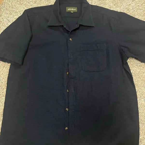 [BUNJANG] Eddie Bauer Japanese Edition Navy Shirt / 일본판 에디바우어 셔츠 사이즈 100
