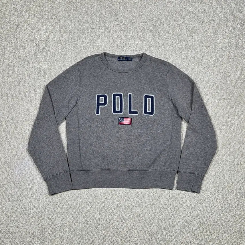 [BUNJANG] Polo Ralph Lauren Appliqué USA Flag Sweatshirt / [폴로 랄프로렌] POLO 아플리케 미국 국기 맨투맨 | A00480