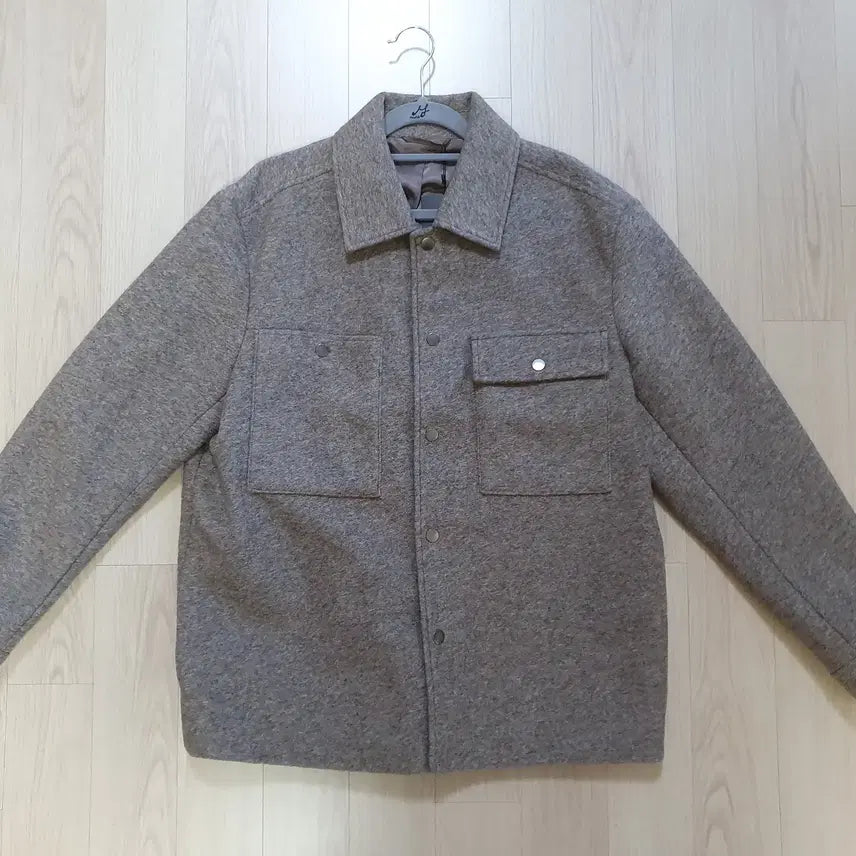 [BUNJANG] Concept One Wool Blend Loose Fit Shirt Jacket Oatmeal M(95) / 컨셉원 울 블렌드 루즈핏 셔츠자켓 울셔켓 / 오트밀 / M(95)
