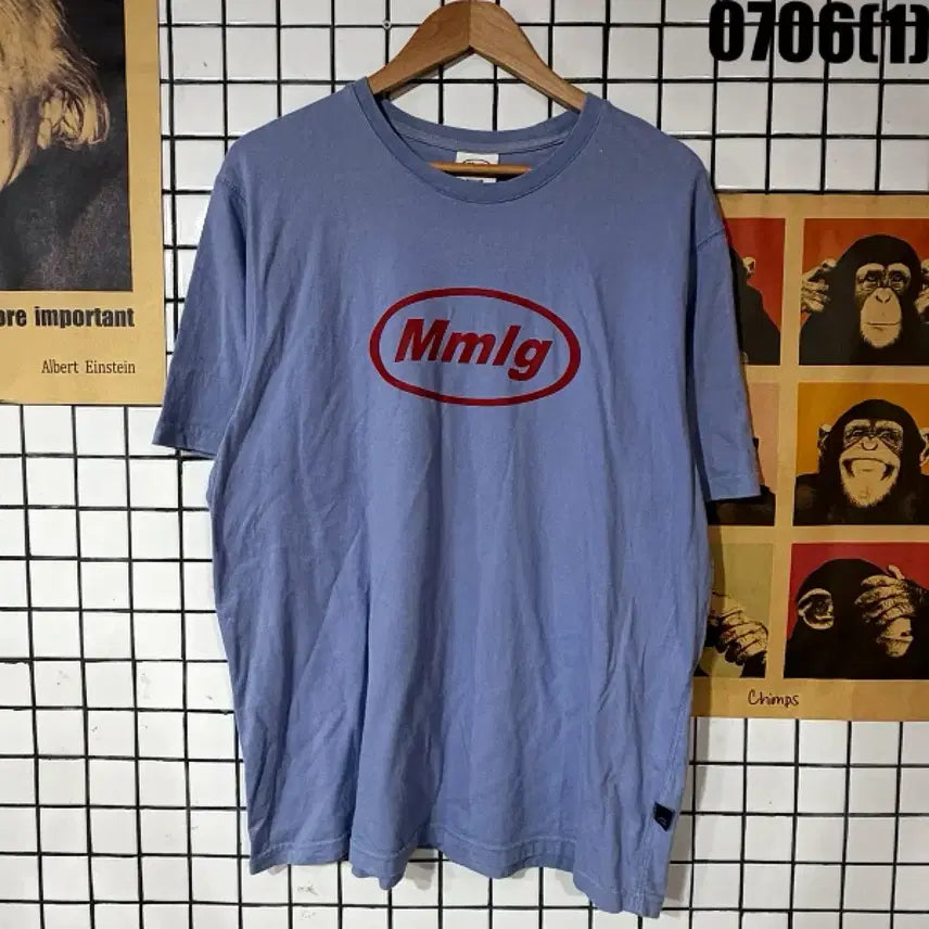 [BUNJANG] Mmlg Short Sleeve T-Shirt Blue Size M / 8090 Mmlg 반팔 티셔츠 블루 M