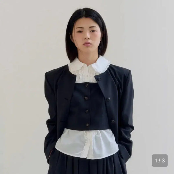 [BUNJANG] Fleta Cropped Vest Navy S / 플레따 크롭 베스트 네이비 s 구함