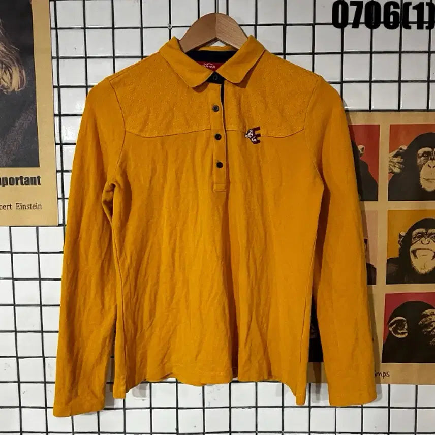 [BUNJANG] Phantom Vintage Yellow Sweatshirt / 펜톰 빈티지 옐로우 맨투맨 95
