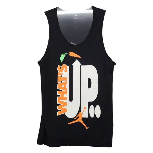 [BUNJANG] Jordan Printing Sleeveless T-shirt Black Size S / 조던 프린팅 블랙 기능성 민소매 나시 S