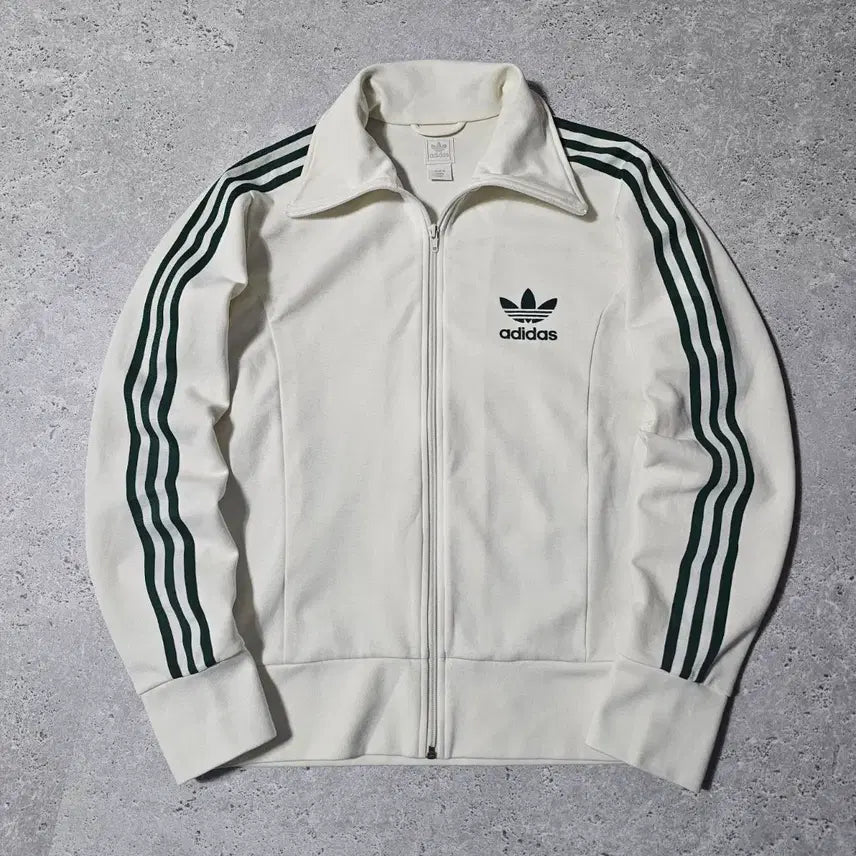 [BUNJANG] Adidas 3-Stripes Europa Training Track Jacket White/Green / 아디다스 삼선 흰초 삼선 유로파 트레이닝 져지 자켓