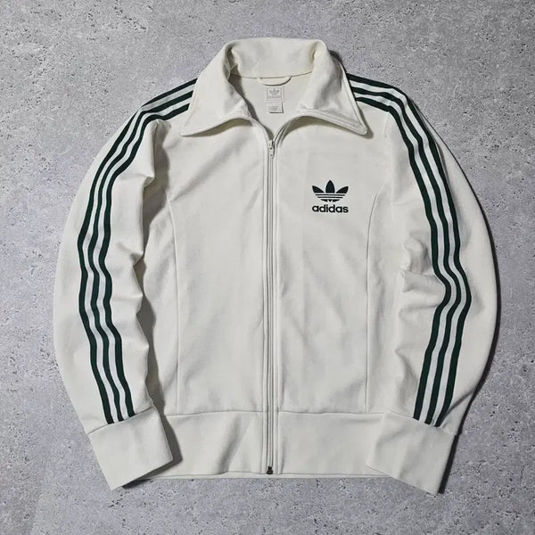 [BUNJANG] Adidas 3-Stripes Europa Training Track Jacket White/Green / 아디다스 삼선 흰초 삼선 유로파 트레이닝 져지 자켓