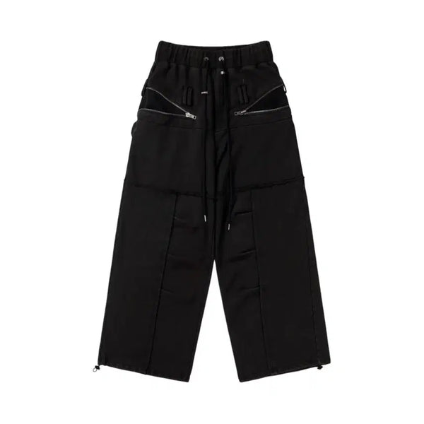 [BUNJANG] BonieNkiye Distressed Zip Pants (Washed Black) / bonienkiye 디스트로이드 심 지퍼 팬츠 (워시드 블랙)