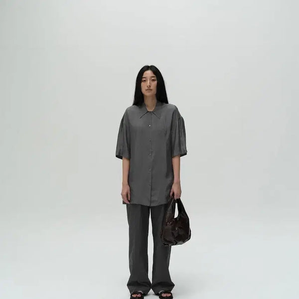 [BUNJANG] Amomento Rayon Shirt / 아모멘토 레이온셔츠