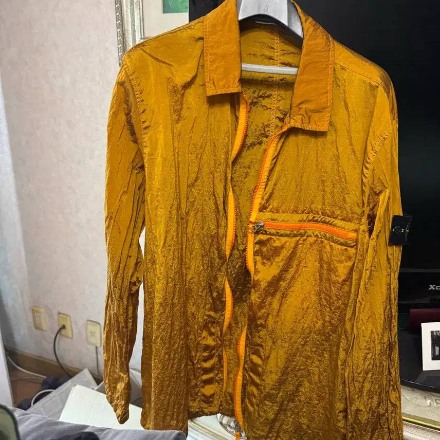 [BUNJANG] Stone Island Nylon Metal Shirt XXL / 스톤아일랜드 / 나일론메탈 셔츠 / xxl