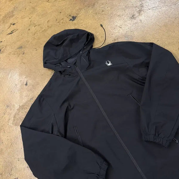 [BUNJANG] Spider Hooded Windbreaker Jacket Black 2XL / [정품/2XL] 스파이더 후드 바람막이 검정