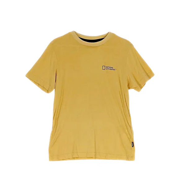 [BUNJANG] National Geographic Yellow Cotton Outdoor Short-Sleeve T-Shirt / 내셔널지오그래픽 여성 아웃도어 반팔티 90 옐로우 00767