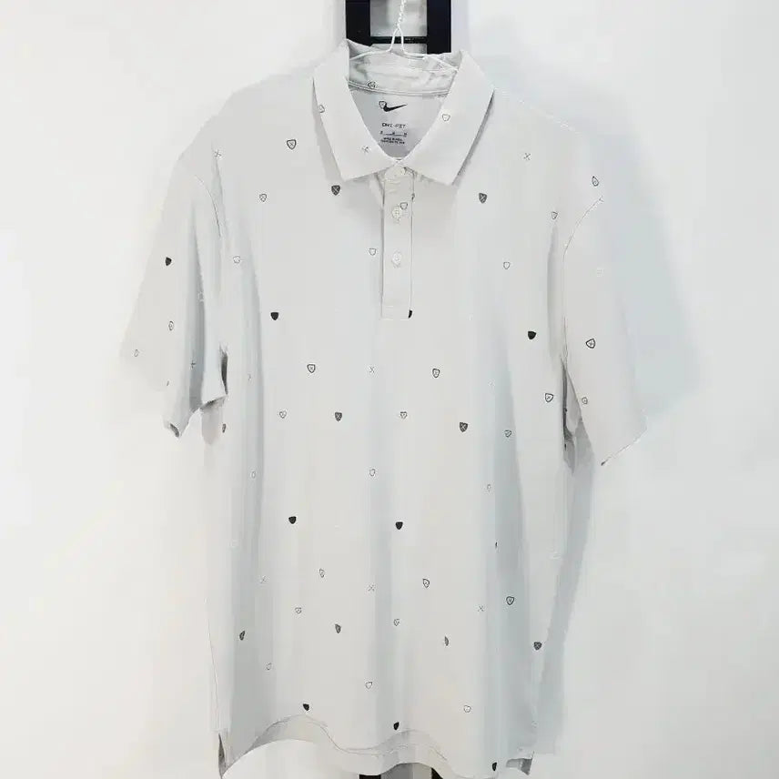 [BUNJANG] Nike Golf Dri-FIT Player Printed Short Sleeve Polo Shirt / 나이키 골프 반팔 카라티 드라이핏 플레이어 프린티드 포톤더스트