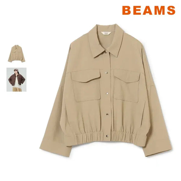 [BUNJANG] BEAMS HEART Double Pocket Blouson Jacket / 빔즈 하트 더블포켓 블루종 자켓