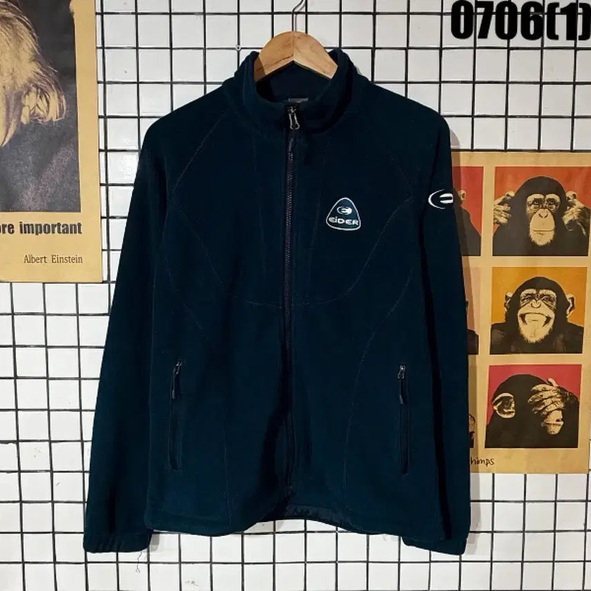 [BUNJANG] Eider Fleece Zip-up Jacket Navy M / 아이더 플리스 집업 자켓 네이비 M