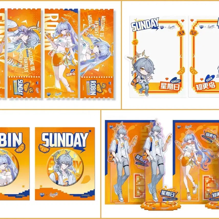 [BUNJANG] Honkai: Star Rail Sunday Robin Collaboration Merchandise Set / [예약공구] 붕괴스타레일 공식 환타 콜라보 선데이 로빈 굿즈 세트