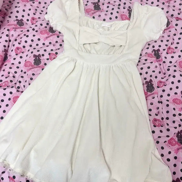 [BUNJANG] Lizlisa Ribbon Mini Dress / 리즈리사 리본 미니원피스 히메갸루 히메카지 일브