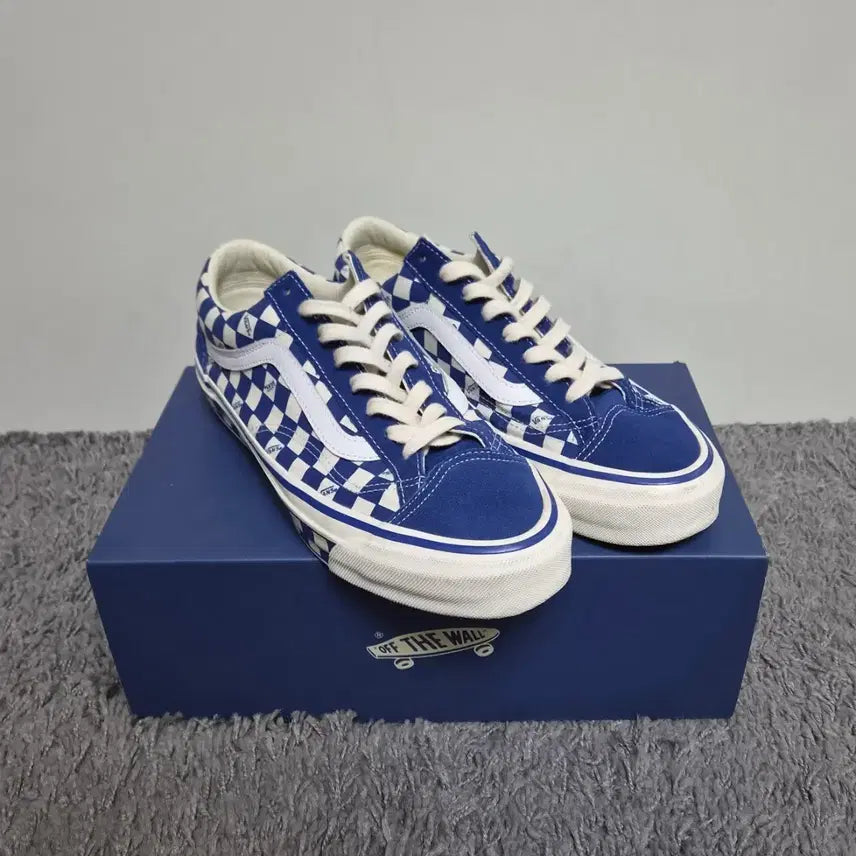 [BUNJANG] Vans Premium BMX Old Skool 36 True Blue Checkerboard / 275) 반스 프리미엄 BMX 올드스쿨 36 트루 블루 체커보드