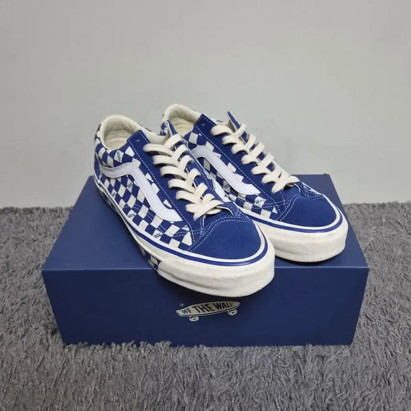 [BUNJANG] Vans Premium BMX Old Skool 36 True Blue Checkerboard / 275) 반스 프리미엄 BMX 올드스쿨 36 트루 블루 체커보드