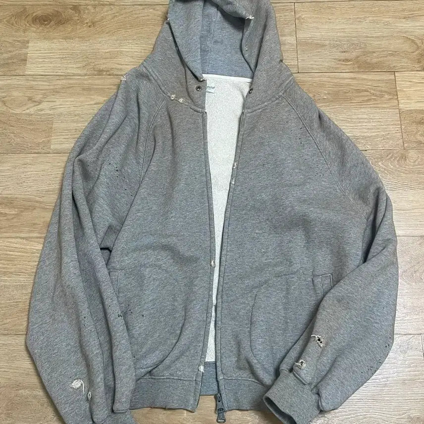 [BUNJANG] Behive 25FW Distressed Full Zip Parka Size 2 / 비헤비어 25fw 디스트레스드 풀 집 파카 2사이즈