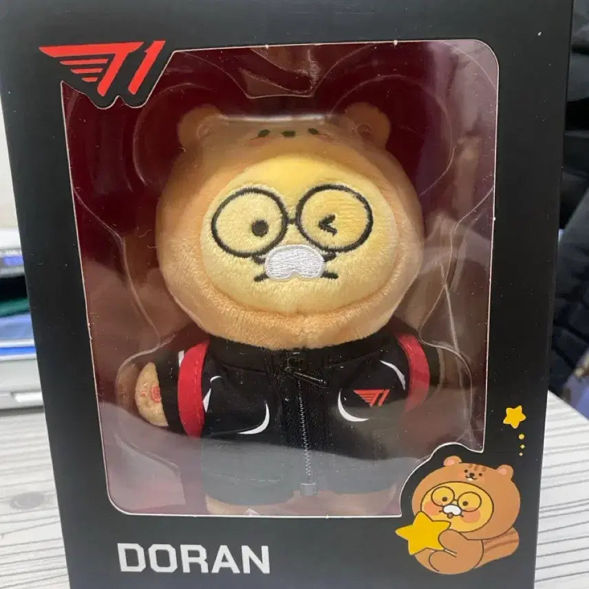 [BUNJANG] Kakao Friends T1 Doran Chunsik Backpack Keychain Doll (Sealed New) / 카카오프렌즈 T1 도란 춘식이 백팩 키링 인형 (미개봉 새상품)