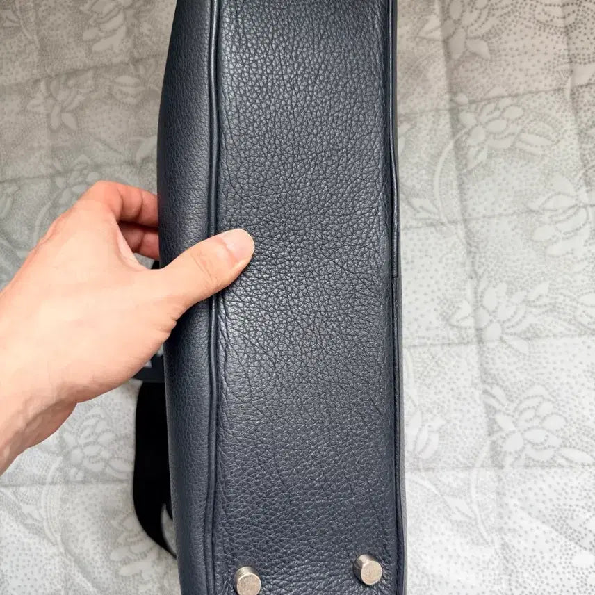 [BUNJANG] Men's Handmade Italian Leather Briefcase / 남성용 이탈리아 소가죽 핸드메이드 브리프케이스 (수공 제작)