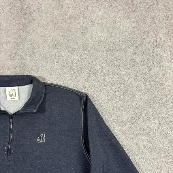 [BUNJANG] Nordisk Small Logo Half-Zip Sweatshirt / 노르디스크 스몰로고 반집업 맨투맨