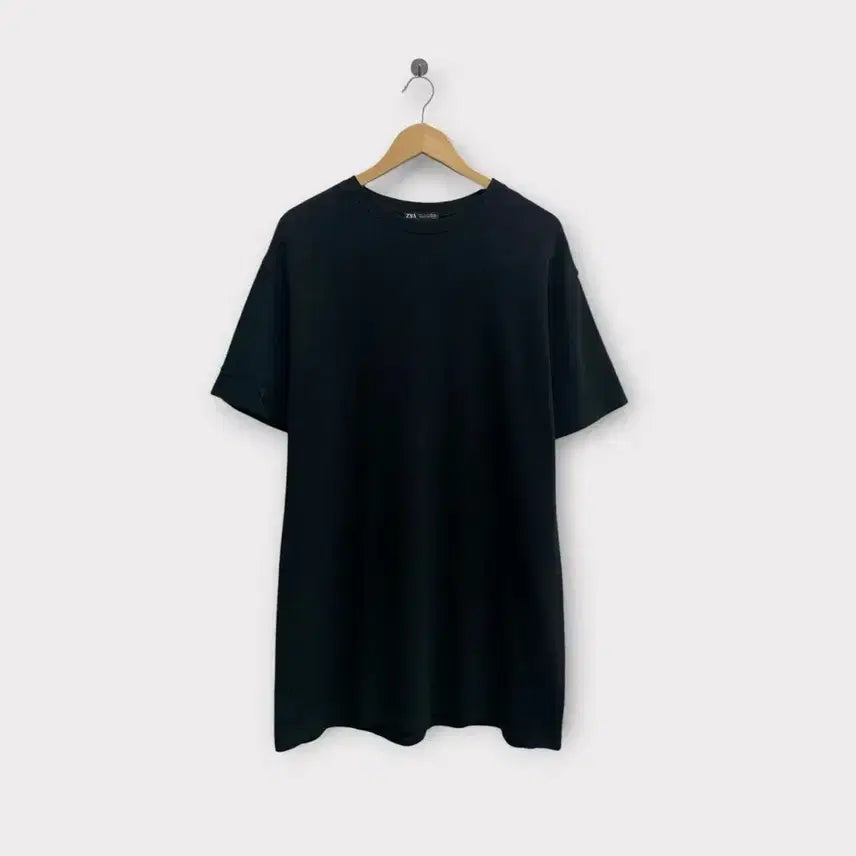 [BUNJANG] Zara Men's Black Oversized Short-Sleeve T-Shirt L / 자라 ZARA 남성용 블랙 오버사이즈 반팔티 L