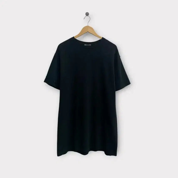 [BUNJANG] Zara Men's Black Oversized Short-Sleeve T-Shirt L / 자라 ZARA 남성용 블랙 오버사이즈 반팔티 L