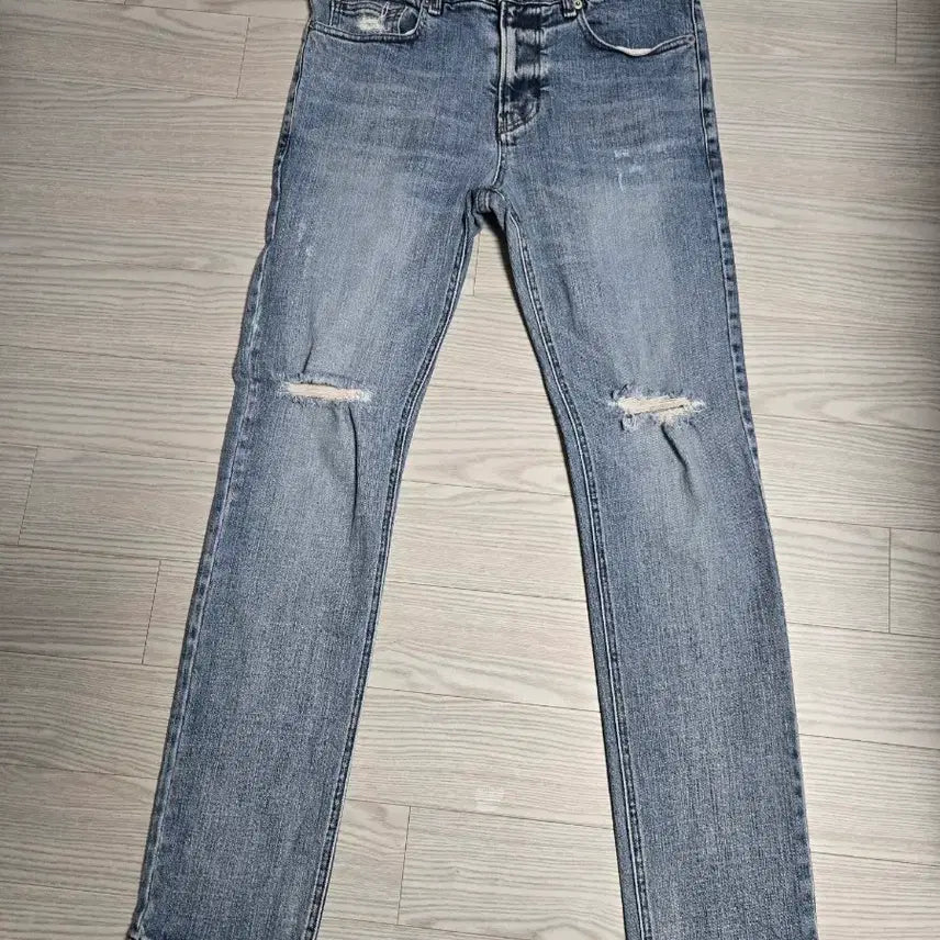 [BUNJANG] TIME HOMME Slim Fit Faded Denim Jeans / 타임 옴므 타임청바지 95사이즈 청 연청 무파진