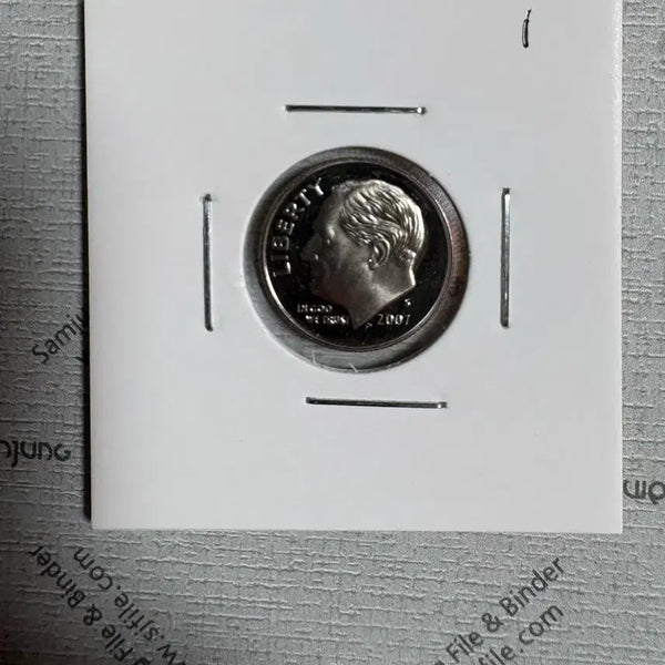[BUNJANG] USA 2007 10 Cents Coin / 미국 푸르프 10센트 동전 #1