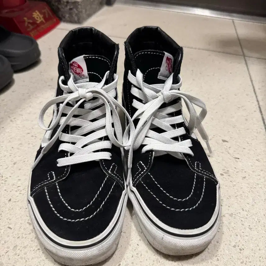 [BUNJANG] Vans Sk8-Hi Black Sneakers / [250]반스 스케이트 하이