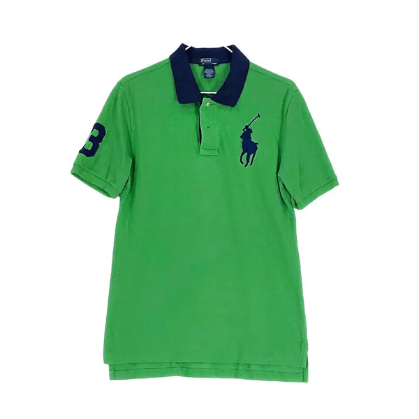 [BUNJANG] Polo Ralph Lauren Men's Classic Fit Short Sleeve Polo Shirt Green / 폴로랄프로렌 남성 클래식한 반팔카라티 95 그린 00548