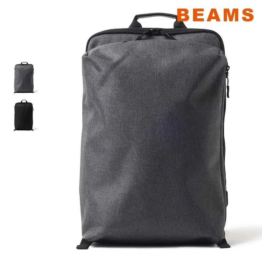 [BUNJANG] BEAMS HEART Solid Multi-Pocket Backpack / 빔즈 하트 솔리드 멀티포켓 백팩