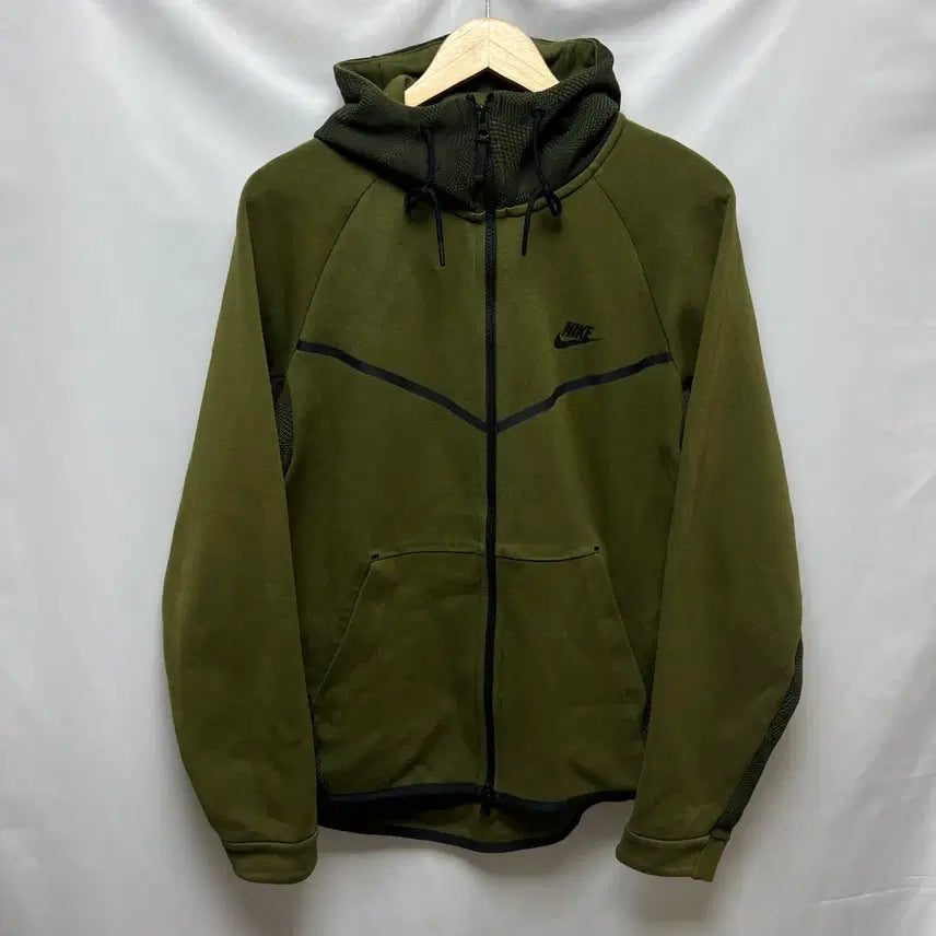 [BUNJANG] Nike Tech Pack Windrunner Full Zip Hoodie Khaki XL / [정품/XL] 나이키 테크팩 윈드러너 풀집 카키 후드집업