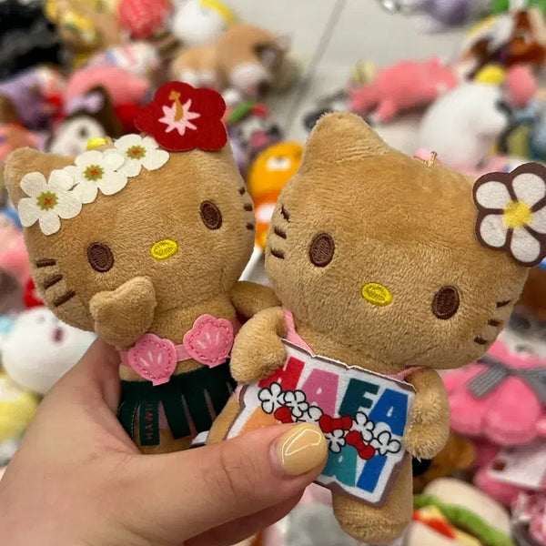 [BUNJANG] Hawaiian Kitty Keyring / 하와이안 키티 키링