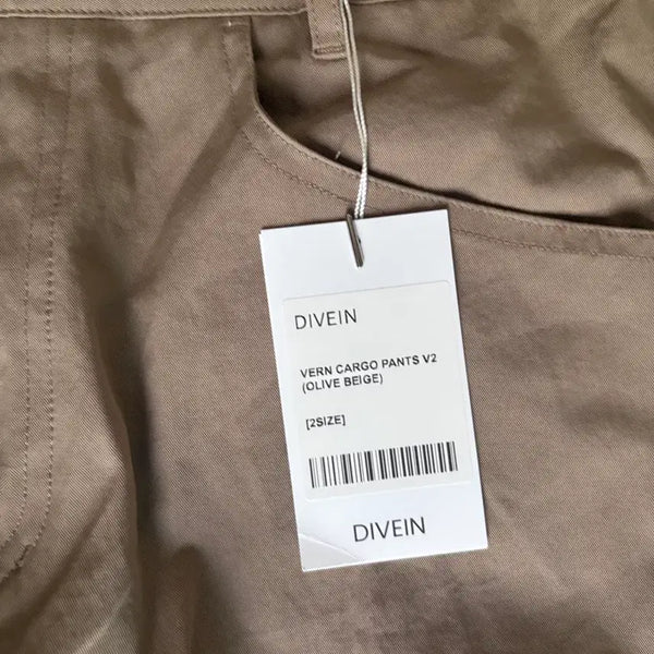[BUNJANG] DIVEIN Bern Cargo Pants V2 Olive Beige / DIVEIN 베른 카고 팬츠 V2 올리브 베이지