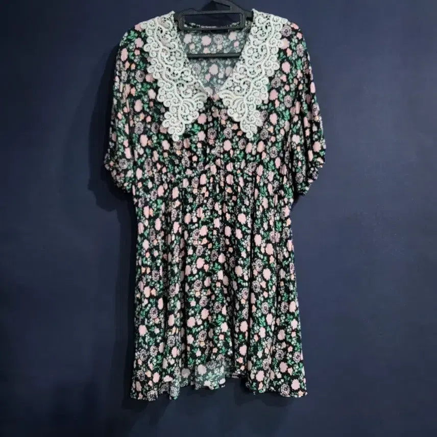 [BUNJANG] Zara Lace Flower Dress / 레이스 플라워 원피스 (자라)