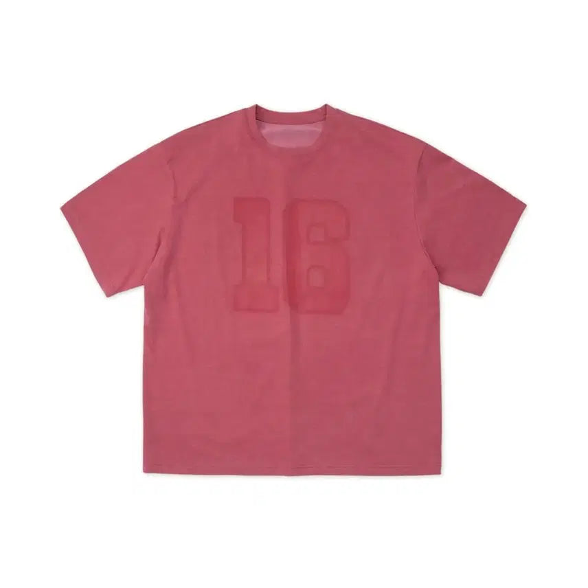 [BUNJANG] Dope Jason Cooling Cotton Washing Numeric T-Shirt RED XL / [도프제이슨] 쿨링 코튼 워싱 넘버릭 티셔츠 RED