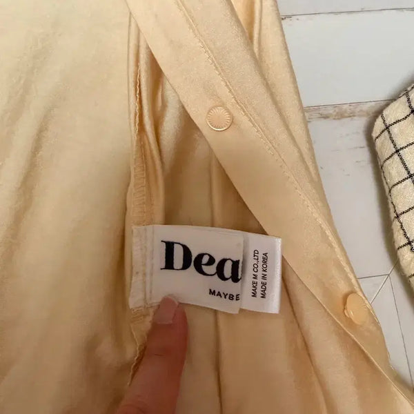 [BUNJANG] Maybe Baby Dearlist Butter Color Blouse Bundle Set / 메이비베이비 디어리스트 버터색 블라우스 2벌 일괄