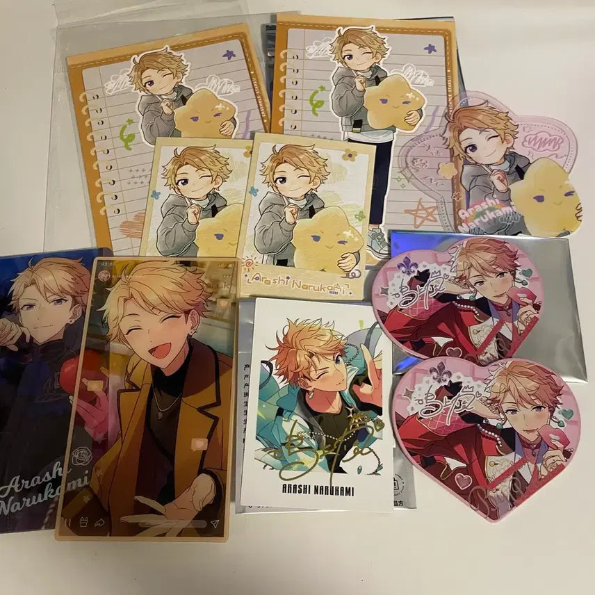 [BUNJANG] Ensemble Stars! Chibi 9th Anniversary Heart Collector Arashi Hakosan Bundle Set / 일괄) 앙스타 중스타 치비 9주년 하트콜렉터 아라시 하코