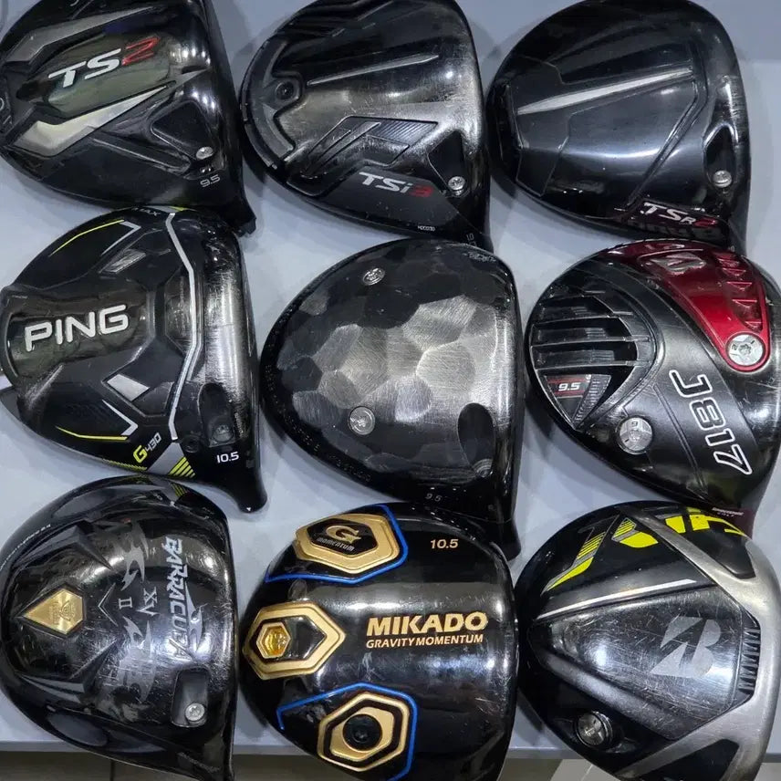 [BUNJANG] Assorted Cracked Golf Driver Heads - Titleist, Ping, Callaway, Mizuno / 깨진 드라이버 금간 골프채 헤드 타이틀 이토보리 핑g430.. 일괄판매