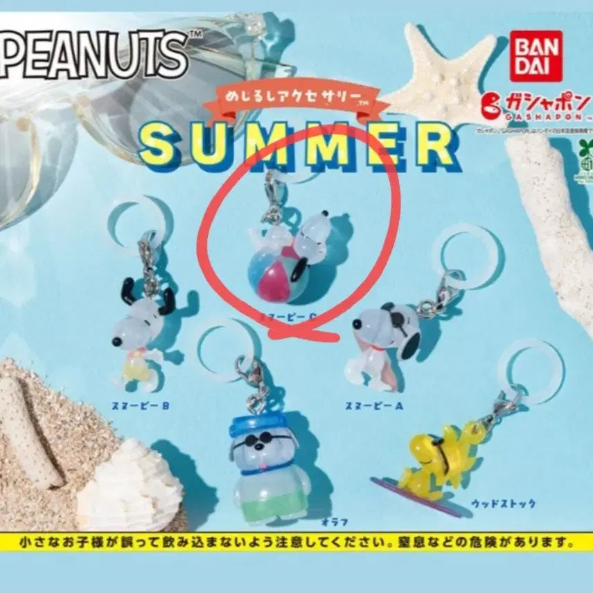 [BUNJANG] Bandai Peanuts Mezushi Gacha / 반다이 피너츠 메지루시 가챠