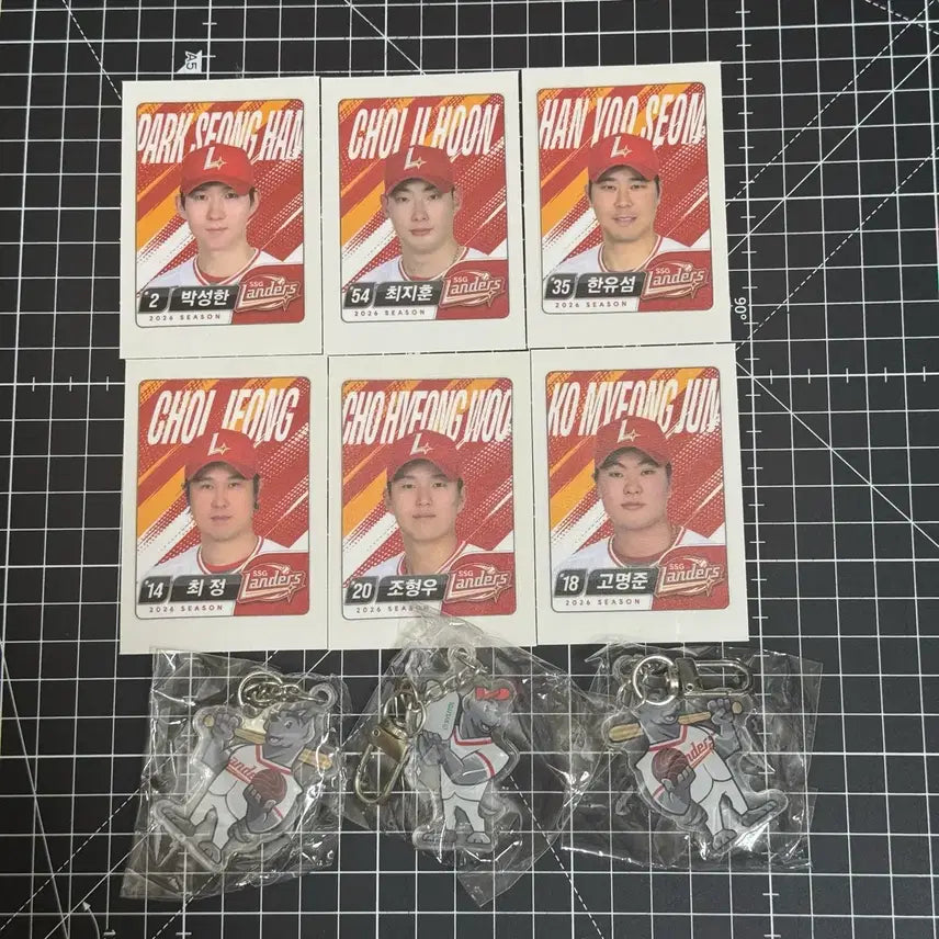 [BUNJANG] SSG Landers Randy Keyring / SSG 랜더스 랜디 키링 최정 박성한 최지훈 한유섬 조형우 고명준 띠부씰
