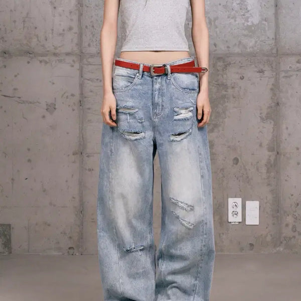 [BUNJANG] Loose Fit Low-Rise Pants / 로우라이즈 팬츠