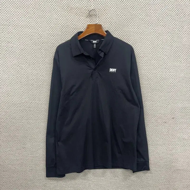 [BUNJANG] DKNY Golf Long-Sleeve Collared T-Shirt - Size M / 도나카란뉴욕 DKNY 골프 긴팔카라티 M D07681