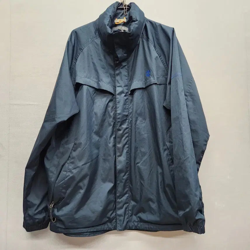 [BUNJANG] Timberland Old School Logo Windbreaker Jacket XL (Fits 2XL) / 올드스쿨 팀버랜드 로고 바람막이 자켓 XL(2XL)