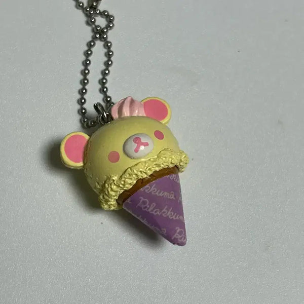 [BUNJANG] Classic Korilakkuma Ice Cream Keychain / 고전 코리락쿠마 아이스크림 키링