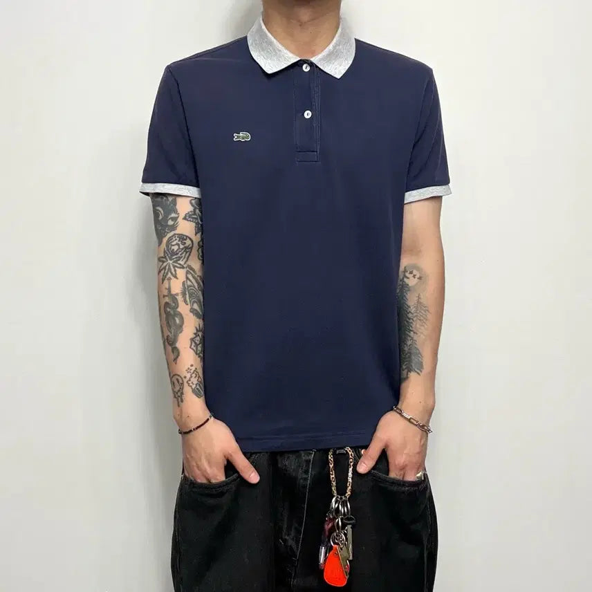 [BUNJANG] Lacoste Vintage Short Sleeve Polo Shirt / Lacoste 라코스테 빈티지 pk 반팔 카라티