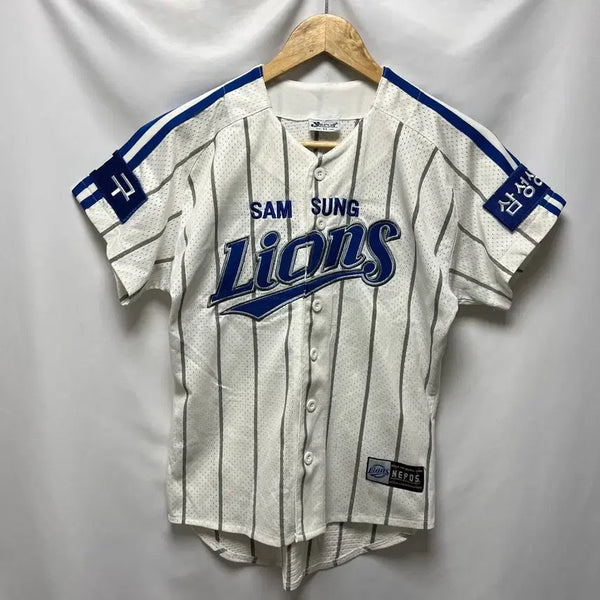 [BUNJANG] Nepos Samsung Lions Im Chang-yong White Jersey Size 11 / [정품/11] 네포스 삼성라이온즈 임창용 삼성왕조 화이트 유니폼
